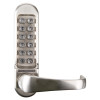 exidor mechanical code lock outside access device standard showing front view with numeric keypad and silver handle