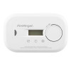 White Fa6812 Carbon Monoxide Digital Lcd Display Alarm front view showing test button and display screen