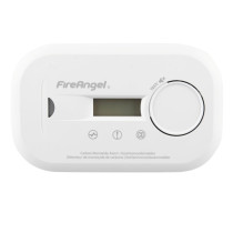 White Fa6812 Carbon Monoxide Digital Lcd Display Alarm front view showing test button and display screen