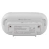 Back view of fireangel carbon monoxide alarm 10yr led showing battery compartment and warning labels