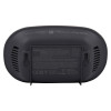 Back view of fireangel digital display carbon monoxide alarm showing mounting points and warning labels