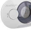 Close-up of the button and digital display on a FireAngel digital display carbon monoxide alarm 10yr long life battery