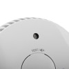 Close-up of the sounder part of a fireangel optical smoke alarm replaceable 3yr alkaline battery escape light