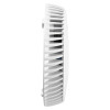 Side view of fireangel optical smoke alarm 10yr longlife battery showing ventilation slats and slim profile