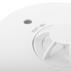 Close-up of a fireangel heat alarm 10yr long life battery sounder showing the test button and sensor area