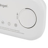 fireangel carbon monoxide alarm 10yr led close up of the round test button on the alarm device