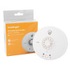 fireangel mains powered heat alarm alkaline backup shown with box and device in white on a white background