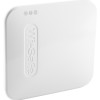 angled view of the white fireangel pro connected fp1000w2 r wireless gateway showing the wi-safe logo on the front