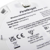 Back view of fireangel pro connected fp1720w2 r interlinked heat alarm showing labels and technical information