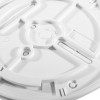 Close-up of the base plate for the fireangel pro connected fp1720w2 r interlinked heat alarm showing mounting details