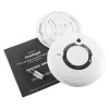 Contents of the fireangel pro connected fp2620w2 r smoke alarm including the alarm unit, mounting plate, screws and user manual