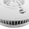 Close up of the sensor part of the fireangel pro connected fp1740w2 r mains interlinked heat alarm showing vents and warning label