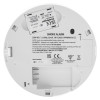 fireangel pro connected fp1640w2 r smoke alarm viewed from the back showing labels and battery compartment
