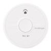 Fireangel battery optical smoke alarm shown from the front with test button and brand name visible