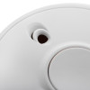 Fireangel battery optical smoke alarm twin pack close up of sounder detail on white surface