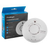 fireangel combination optical smoke carbon monoxide alarm with 10 year battery next to its box