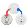 Replacement for fireangel si 610 10 year smoke alarm ultrafire ulls10 shown with swap image and arrows indicating installation steps