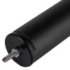 Close-up angled view of an astra 3003 series concealed fire door closer in black finish showing end with threaded bolt