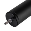 angled close up of the black metal astra 3003 series concealed fire door closer showing a threaded bolt and nut end