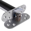 Close up of the asstra 3003 series concealed fire door closer metal mechanism and mounting plates