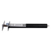 Side view of an astra 3003 series concealed fire door closer showing its black cylindrical body and metal mounting brackets