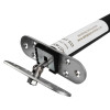 Close-up image of the Fcast4003 Astra 4003 Series Concealed Fire Door Closer Angled showing metal parts and a label