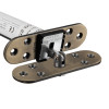 Close-up of the Fcast4003Abr Astra 4003 Series Concealed Fire Door Closer in antique brass with rounded front detailing