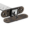 Fcast4003Bzr Astra 4003 Series Concealed Fire Door Closer bronze finish close-up showing rounded front and mounting plate