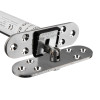 Close-up image of the Fcast4003Cfr Astra 4003 Series Concealed Fire Door Closer in polished chrome with round front mounting plate