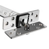 Close-up of Fcast4003Cfs Astra 4003 Series Concealed Fire Door Closer polished chrome square front showing metal parts and label