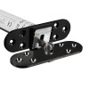 Close-up of Fcast4003Dbr Astra 4003 Series Concealed Fire Door dark bronze round front showing mounting plate and mechanism