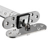 Close-up of the Fcast4003Sfr Astra 4003 Series Concealed Fire Door Closer in satin chrome with rounded front detail