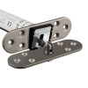 Close-up of Fcast4003Snr Astra 4003 Series Concealed Fire Door Closer in satin nickel with rounded front and metal components
