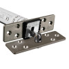 Fcast4003Sns Astra 4003 Series concealed fire door closer in satin nickel finish showing hinge mechanism and mounting plate