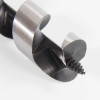 Close up of a drill bit from the astra 3000 series installation kit showing metal and black details