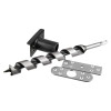 Close-up of drill bit and metal parts shown in Fcast9002 Astra Installation Kit Contents image