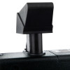 Close-up top view of the black dorgard smartsound fire door retainer showing the main raised component