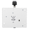 back view of dorgard smartsound fire door retainer white showing label and mounting points