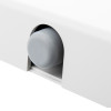 Closeup of the foot component of the dorgard smartsound fire door retainer white showing detail and colour