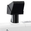 Close up of top part of dorgard smartsound fire door retainer white showing black angled component on white base
