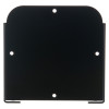 back view of dormag smartsound plate black showing flat surface with five mounting holes