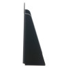 Side view of dormag smartsound plate black showing its slim, angled profile