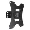 Black metal bracket component for germgard smart hand sanitising system with monitor with multiple mounting holes