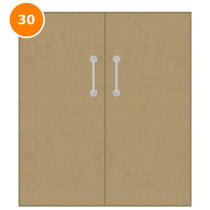 A double 30 minute fire door plain