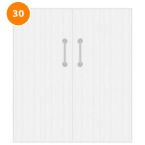 A double 30 minute fire door primed