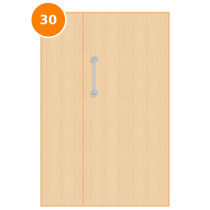 A leaf & half 30 minute fire door with maple veneer