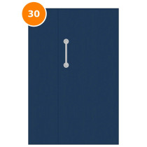 A leaf & half 30 minute fire door painted navy (ral 5003)