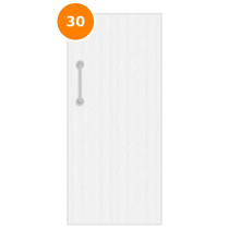 A single 30 minute fire door primed