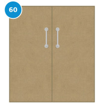 A double 60 minute fire door plain