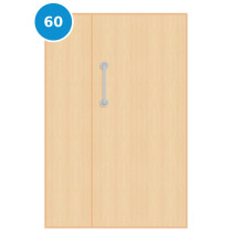 A leaf & half 60 minute fire door with maple veneer